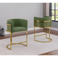 Tabouret de bar rembourré chromé doré